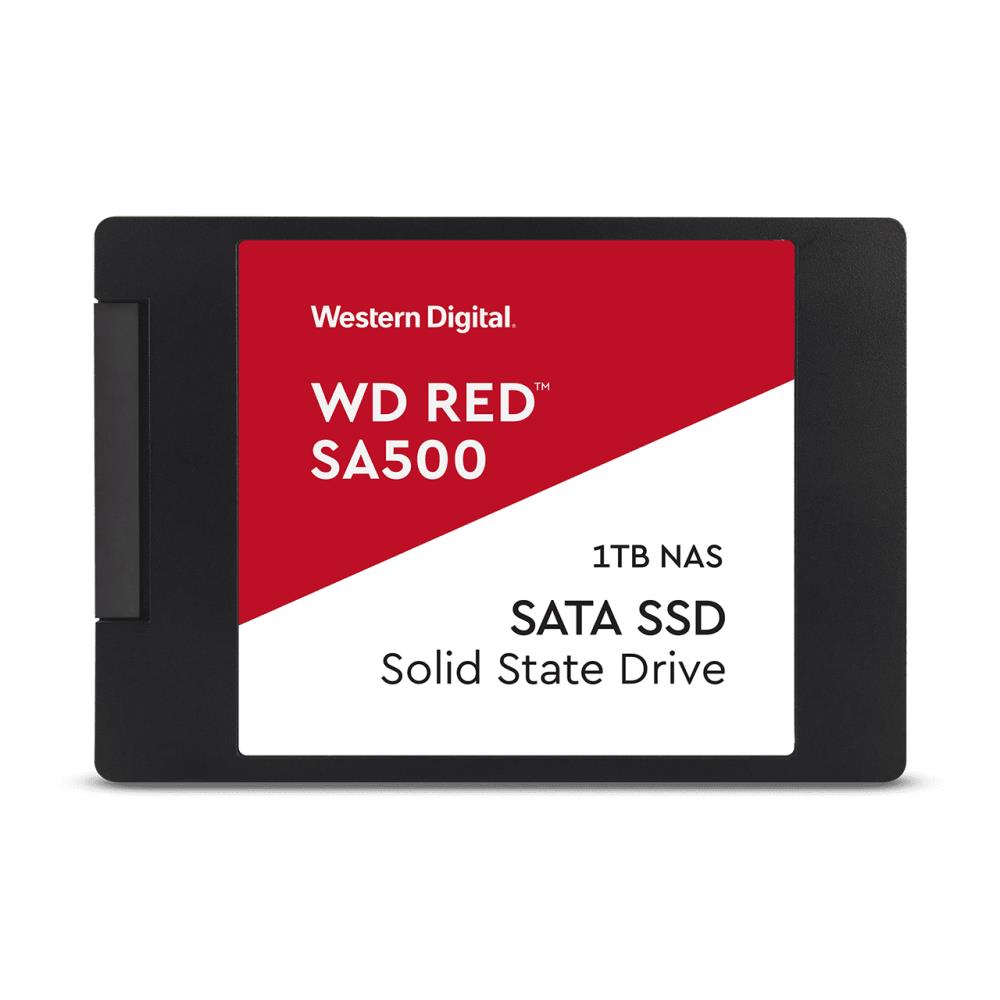 SSD|WESTERN DIGITAL|Red SA500|1TB|SATA 3.0|Write speed 530 MBytes/sec|Read speed 560 MBytes/sec|2,5″|TBW 600 TB|MTBF 2000000 hours|WDS100T1R0A