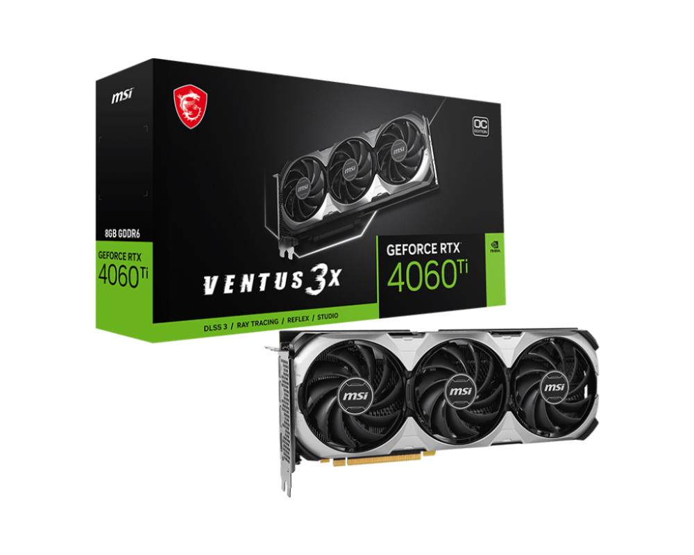 Videokaart|MSI|NVIDIA GeForce RTX 4060 Ti|8 GB|GDDR6|128 bit|PCIE 4.0&#8...