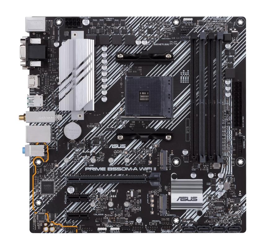 Emaplaat|ASUS|AMD B550|SAM4|MicroATX|Memory DDR4|Memory slots 4|2xPCI-E&...