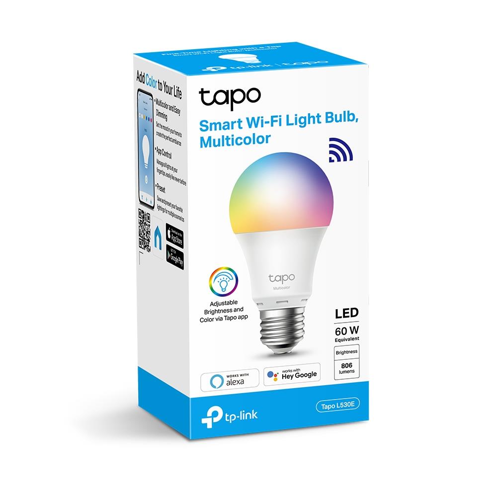 Smart Light Bulb|TP-LINK|Power consumption 8.7 Watts|Luminous flux 806 L...