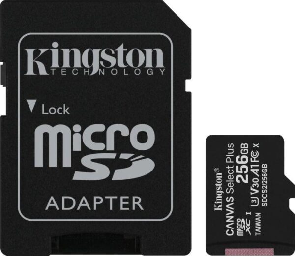 MÄLUKAART SDXC 256GB UHS-I/W/ADAPTER SDCS2/256GB KINGSTON