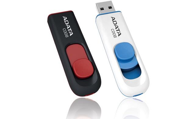 MÄLUPULK FLASH USB2 32GB/BLACK/RED AC008-32G-RKD A-DATA