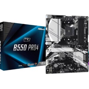 Emaplaat|ASROCK|AMD B550|SAM4|ATX|2xPCI-Express 3.0 1x|1xPCI-Express 3....