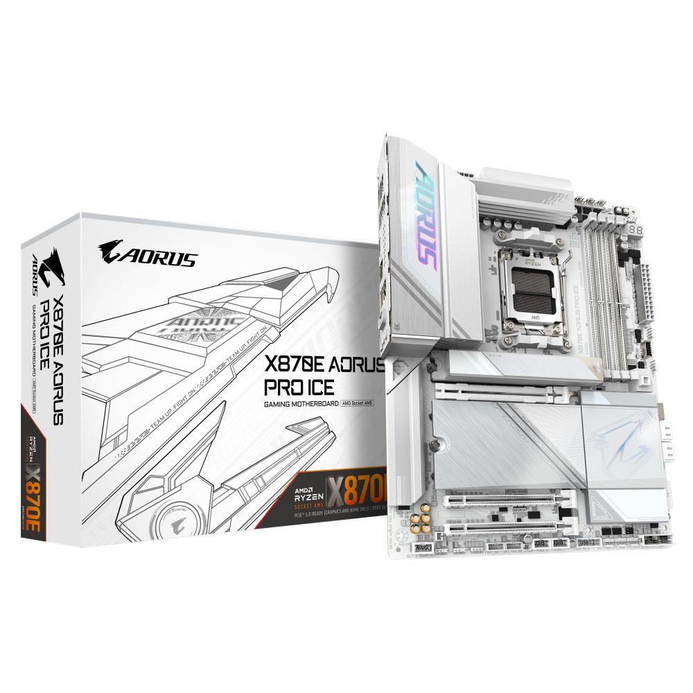 Emaplaat|GIGABYTE|AMD X870E|SAM5|ATX|Memory DDR5|Memory slots 4|1xPCI-E&...