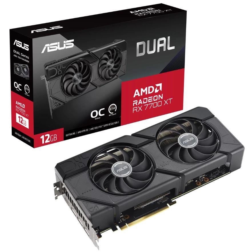 Videokaart|ASUS|AMD Radeon RX 7700 XT|12 GB|GDDR6|192 bit|PCIE 4.0 16&#8...