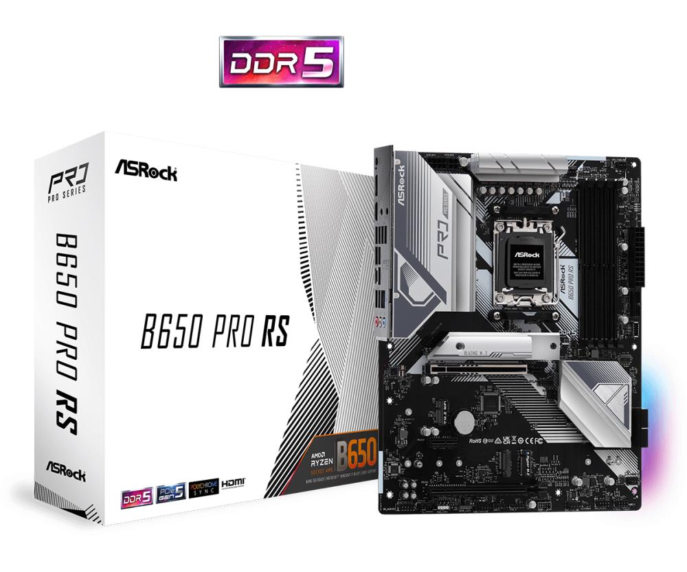 Emaplaat|ASROCK|AMD B650|SAM5|ATX|Memory DDR5|Memory slots 4|1xPCI-Expr&...