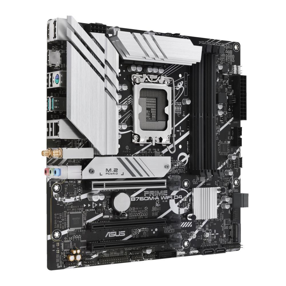 Mainboard|ASUS|Intel B760 Express|LGA1700|Micro-ATX|Memory DDR4|Memory s...