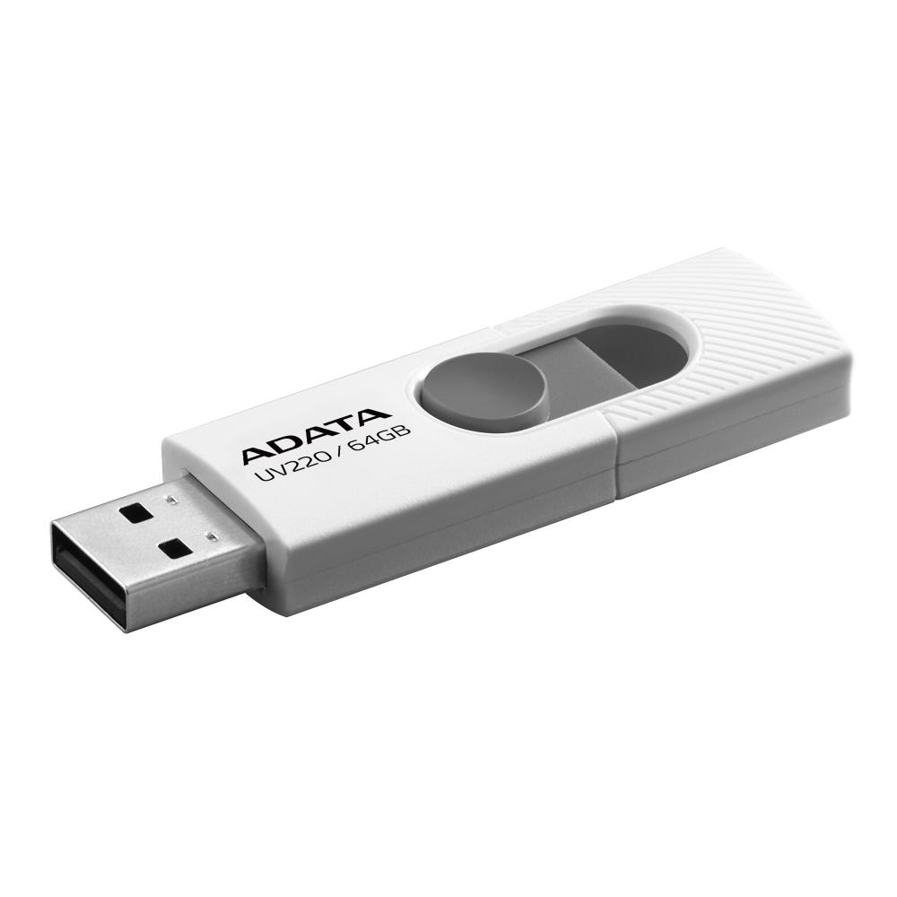 MÄLUPULK FLASH USB2 64GB/WHITE AUV220-64G-RWHGY ADATA