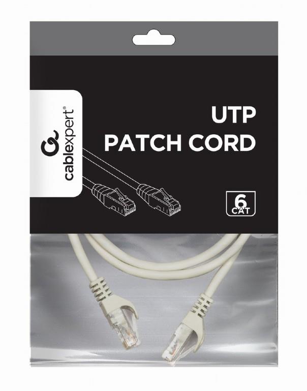 PATCH KAABEL CAT6 UTP 1M/GREY PP6U-1M GEMBIRD