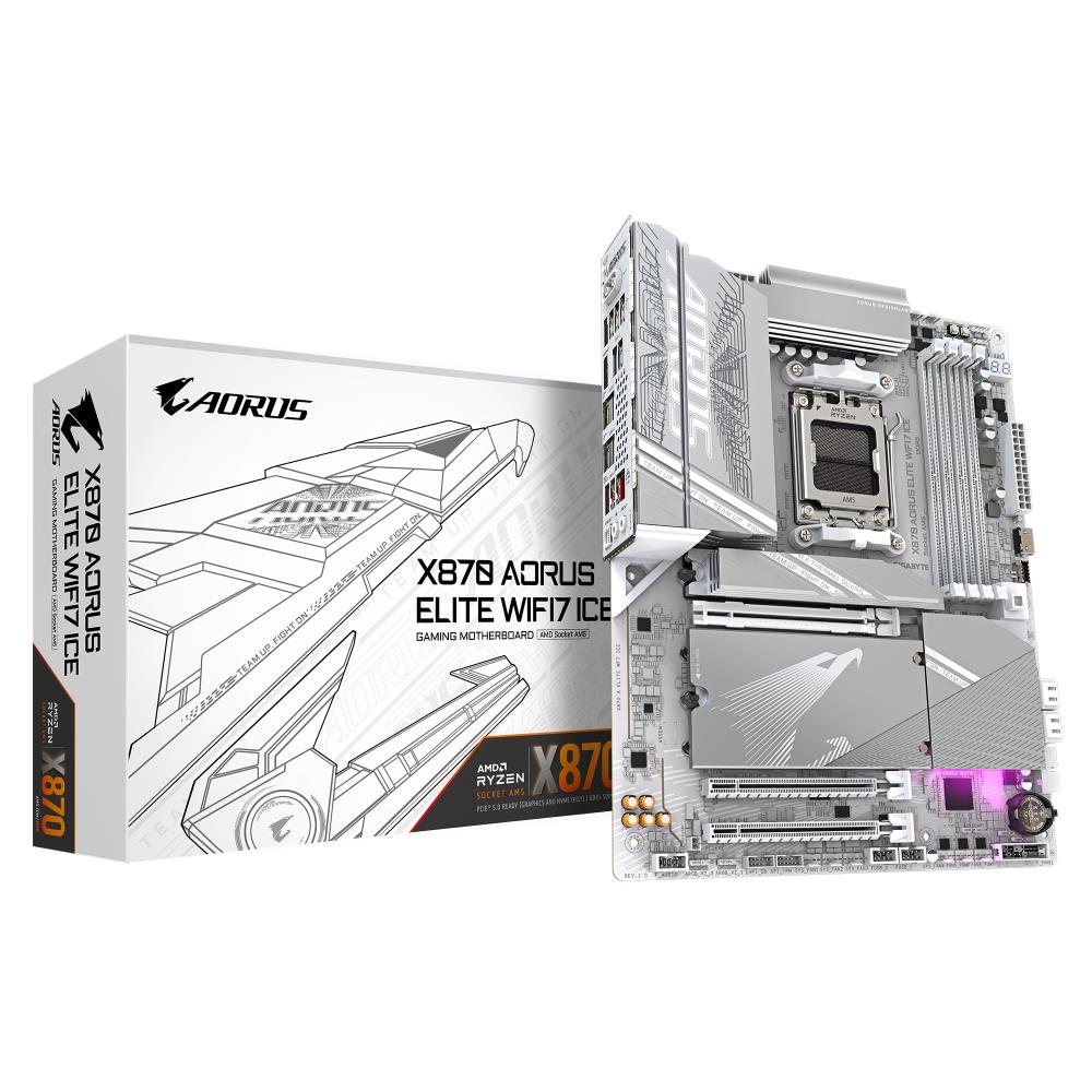 Emaplaat|GIGABYTE|AMD X870E|SAM5|ATX|Memory DDR5|Memory slots 4|1xPCI-E&...