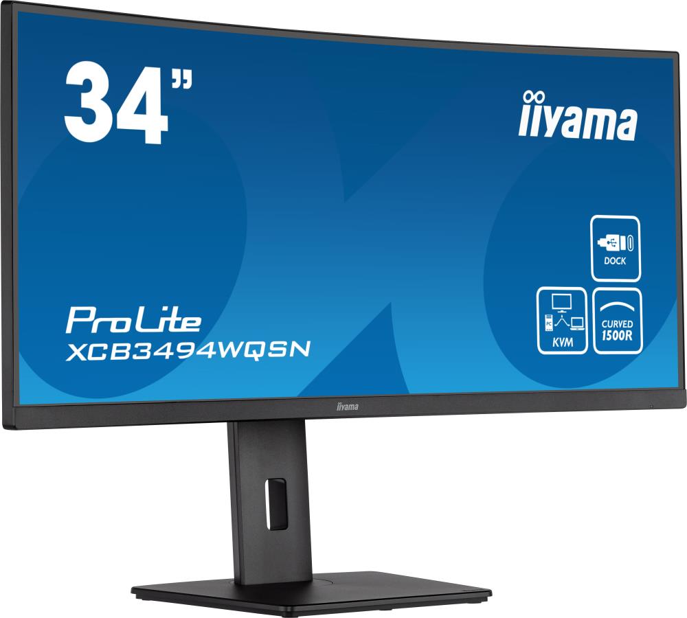 LCD Monitor|IIYAMA|XCB3494WQSN-B5|34″|Curved/21 : 9|Panel VA|3440&...