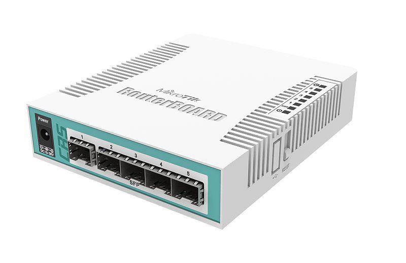 NET Ruuter/SWITCH 5PORT SFP/CRS106-1C-5S MIKROTIK