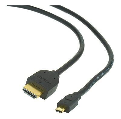 CABLE HDMI-MICRO HDMI 3M V.2.0/BLK CC-HDMID-10 GEMBIRD