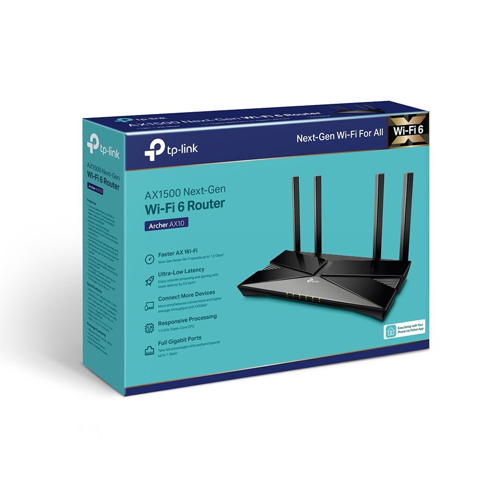 Wireless Router|TP-LINK|Wireless Router|1500 Mbps|Wi-Fi 6|IEEE 802.11a|I...