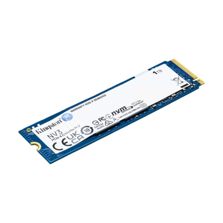 SSD|KINGSTON|NV3|1TB|M.2|PCIE|NVMe|3D NAND|Write speed 4000 MBytes/sec|R...