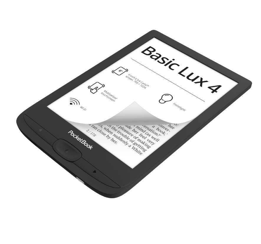 E-Reader|POCKETBOOK|Basic Lux 4|6″|1024×758|1xUSB-C|Micro SD|...