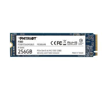 SSD|PATRIOT|P300|256GB|M.2|PCIE|NVMe|3D NAND|Write speed 1100 MBytes/sec...