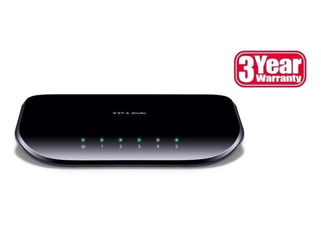 Switch|TP-LINK|5x10Base-T / 100Base-TX / 1000Base-T|1|TL-SG1005D