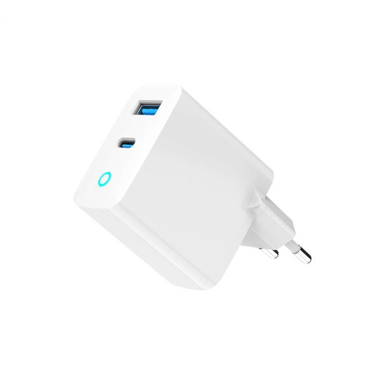 CHARGER USB 45W 2PORT GAN/TA-UC-PDQC45L-W-01 GEMBIRD