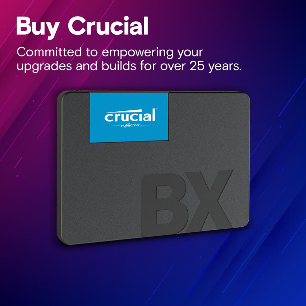 SSD|CRUCIAL|BX500|240GB|SATA 3.0|Write speed 500 MBytes/sec|Read speed 5...