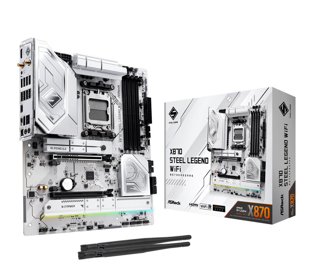 Emaplaat|ASROCK|AMD X870|SAM5|ATX|Memory DDR5|Memory slots 4|1xPCI-Expr&...
