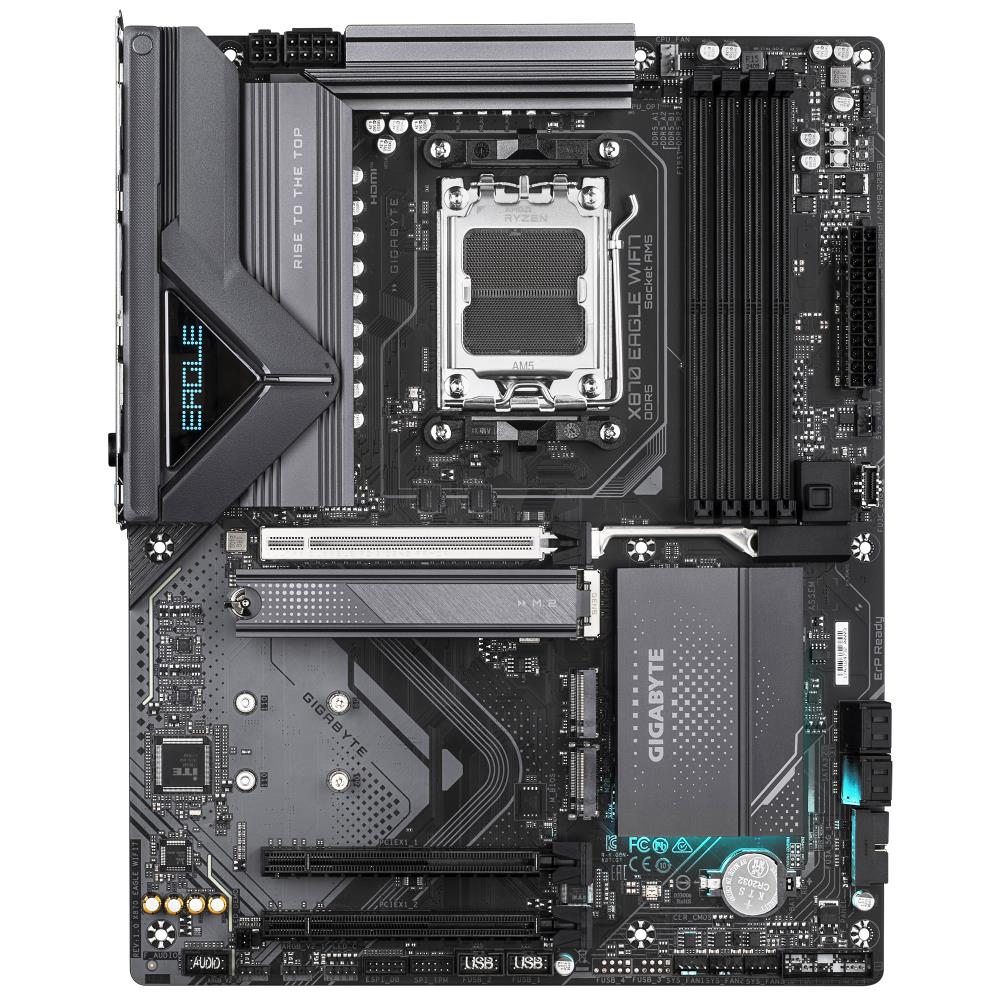 Emaplaat|GIGABYTE|AMD X870|SAM5|ATX|Memory DDR5|Memory slots 4|2xPCI-Ex&...