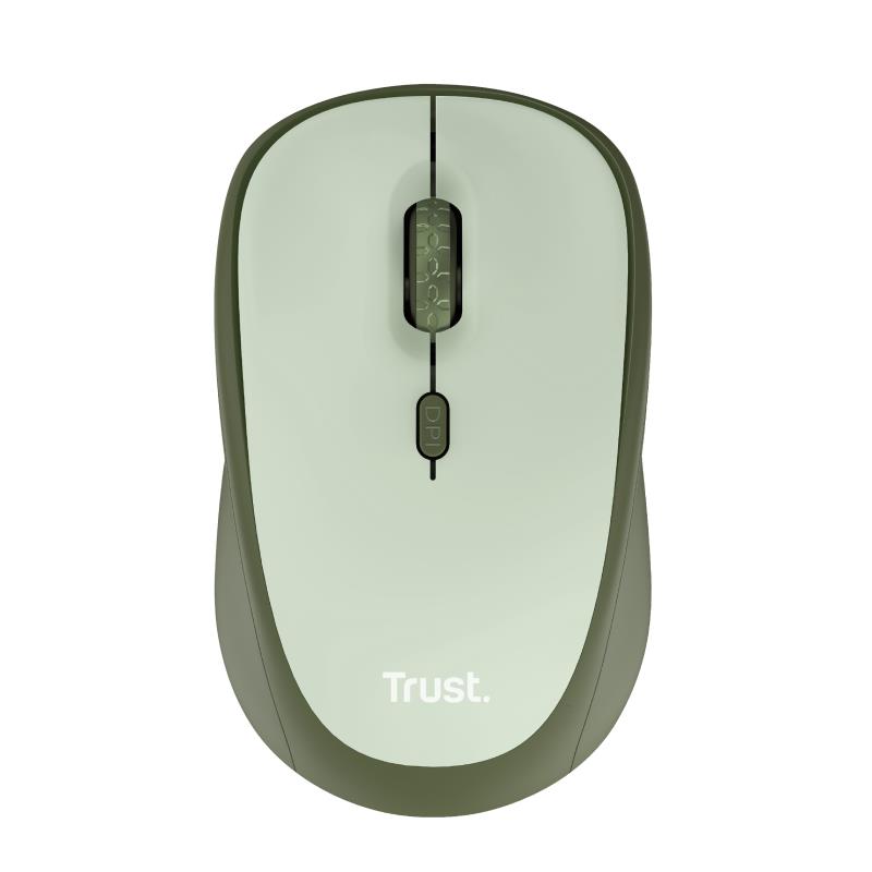 MOUSE USB OPTICAL WRL YVI+/GREEN 24552 TRUST