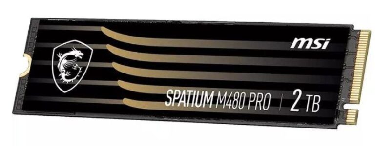 SSD|MSI|SPATIUM M480 PRO|2TB|M.2|PCIe Gen4|NVMe|3D NAND|Write speed 7000...