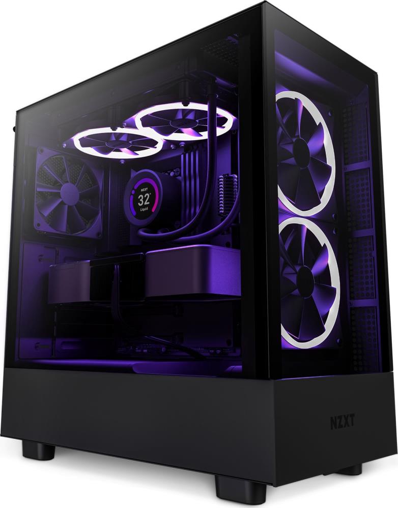 Case|NZXT|H5 ELITE|MidiTower|Case product features Transparent panel|Not...