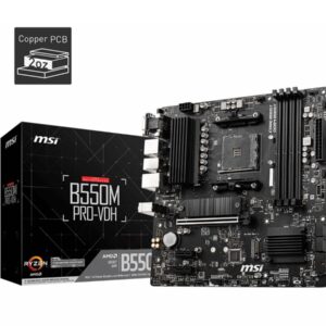 Emaplaat|MSI|AMD B550|SAM4|MicroATX|Memory DDR4|Memory slots 4|2xPCI-Ex...