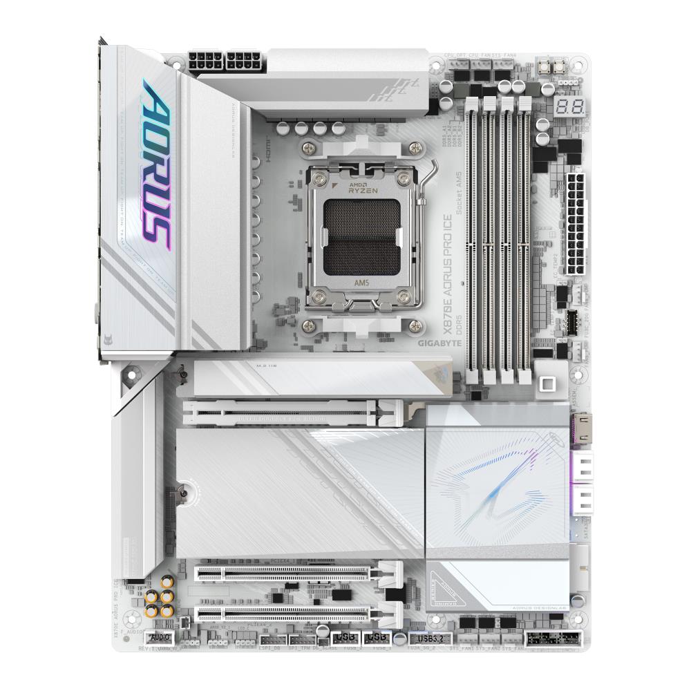 Emaplaat|GIGABYTE|AMD X870E|SAM5|ATX|Memory DDR5|Memory slots 4|1xPCI-E&...