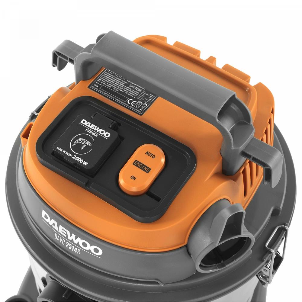 Vacuum Cleaner|DAEWOO|DAVC 2514S|Wet/dry/Industrial|1400 Watts|Capacity ...