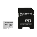MÄLUKAART SDHC 16GB W/ADAP/C10 TS16GUSD300S-A TRANSCEND