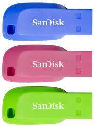 MÄLUPULK FLASH USB2 16GB/3PCS SDCZ50C-016G-B46T SANDISK