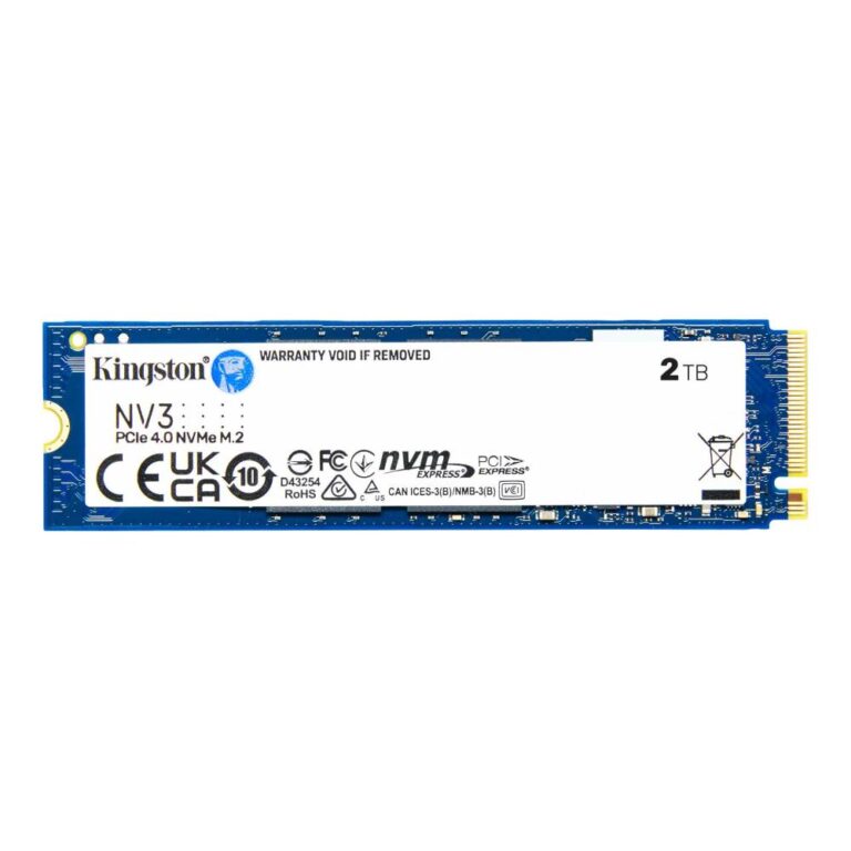 SSD|KINGSTON|NV3|2TB|M.2|PCIE|NVMe|3D NAND|Write speed 5000 MBytes/sec|R...