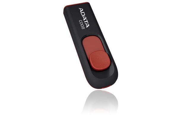 MÄLUPULK FLASH USB2 64GB/BLACK/RED AC008-64G-RKD ADATA