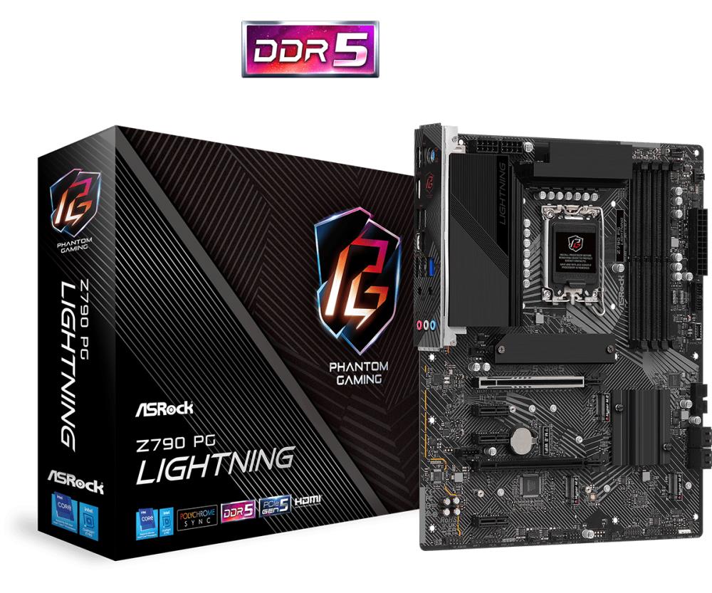 Emaplaat|ASROCK|Intel Z790|LGA1700|ATX|Memory DDR5|Memory slots 4|3xPCI&...