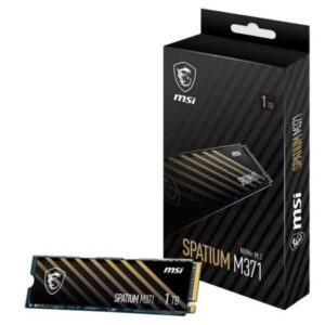 SSD|MSI|SPATIUM M371|1TB|M.2|PCIE|NVMe|3D NAND|Write speed 1700 MBytes/sec|Read speed 2350 MBytes/sec|2.15mm|TBW 210 TB|MTBF 1500000 hours|S78-440L870-P83