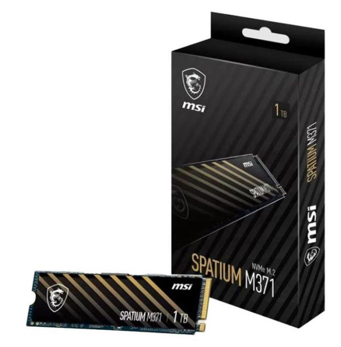 SSD|MSI|SPATIUM M371|1TB|M.2|PCIE|NVMe|3D NAND|Write speed 1700 MBytes/s...