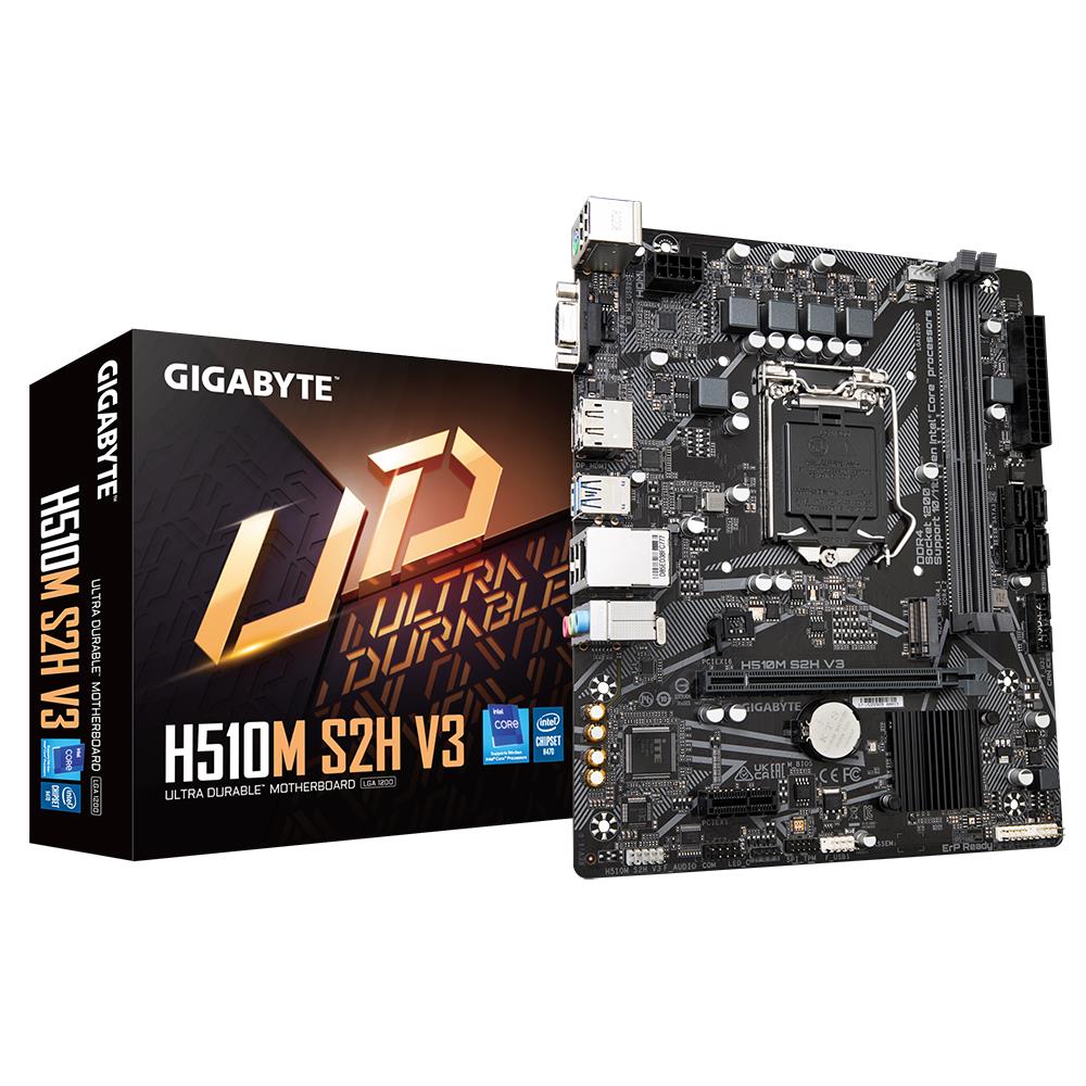 Emaplaat|GIGABYTE|Intel H470 Express|LGA1200|Micro-ATX|Memory DDR4|Memo&...