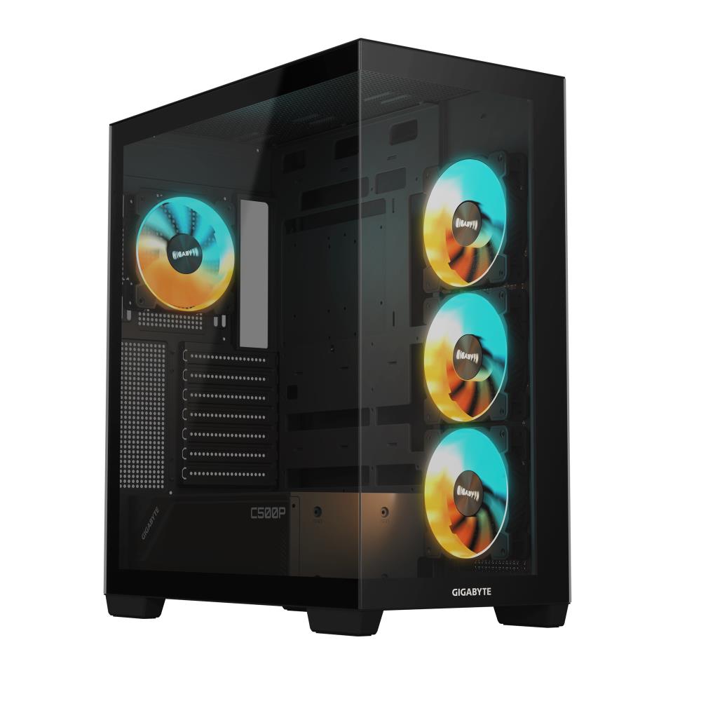 Case|GIGABYTE|GB-C500P ST|MidiTower|Case product features Transparent pa...