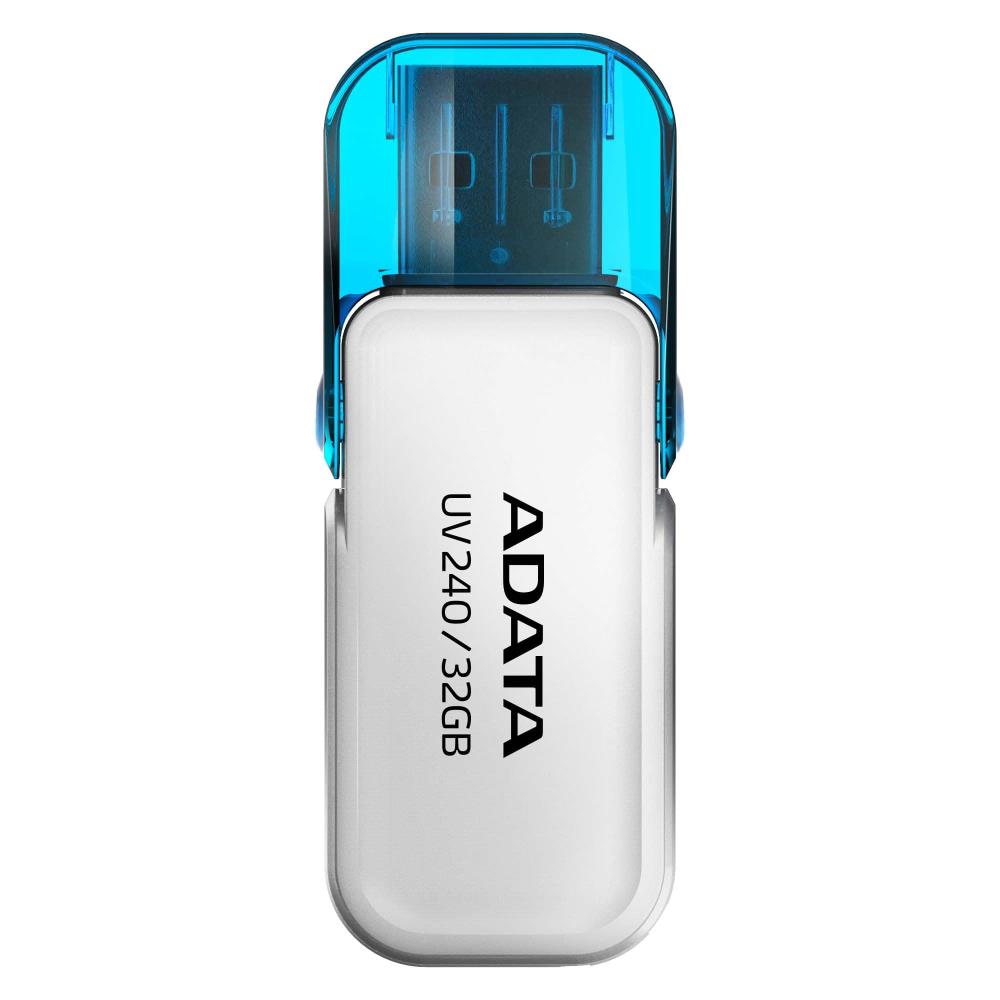 MEMORY DRIVE FLASH USB2 64GB/WHITE AUV240-64G-RWH ADATA