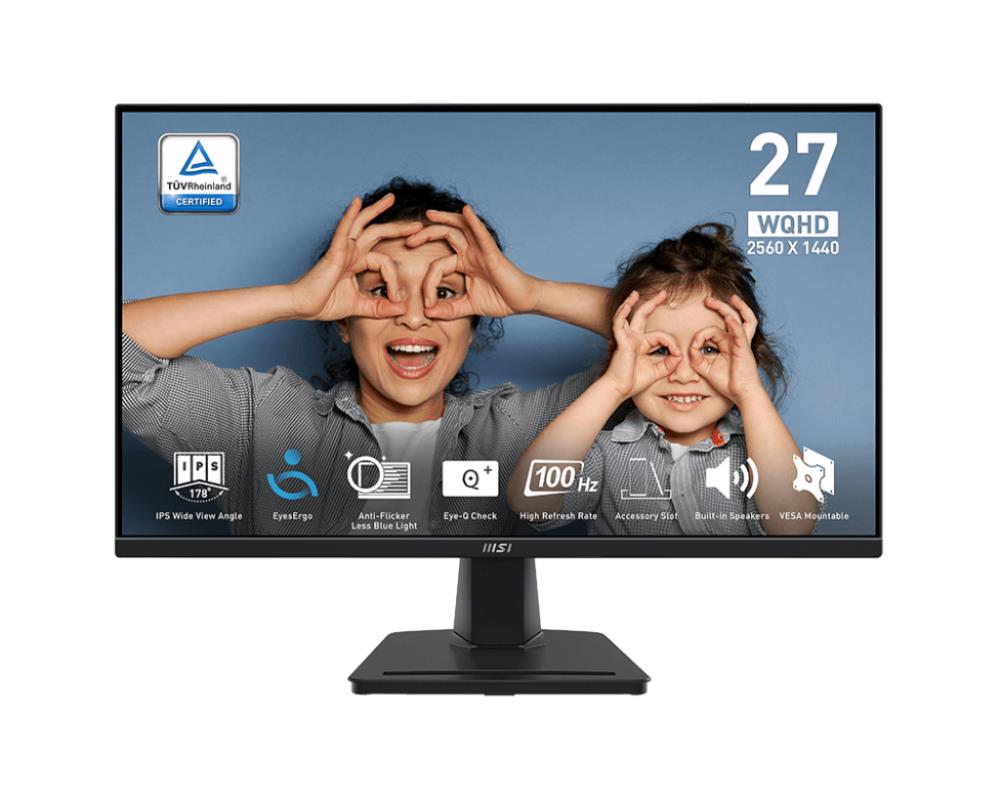 LCD Monitor|MSI|PRO MP275Q|27″|Panel IPS|2560×1440|16:9|100Hz...