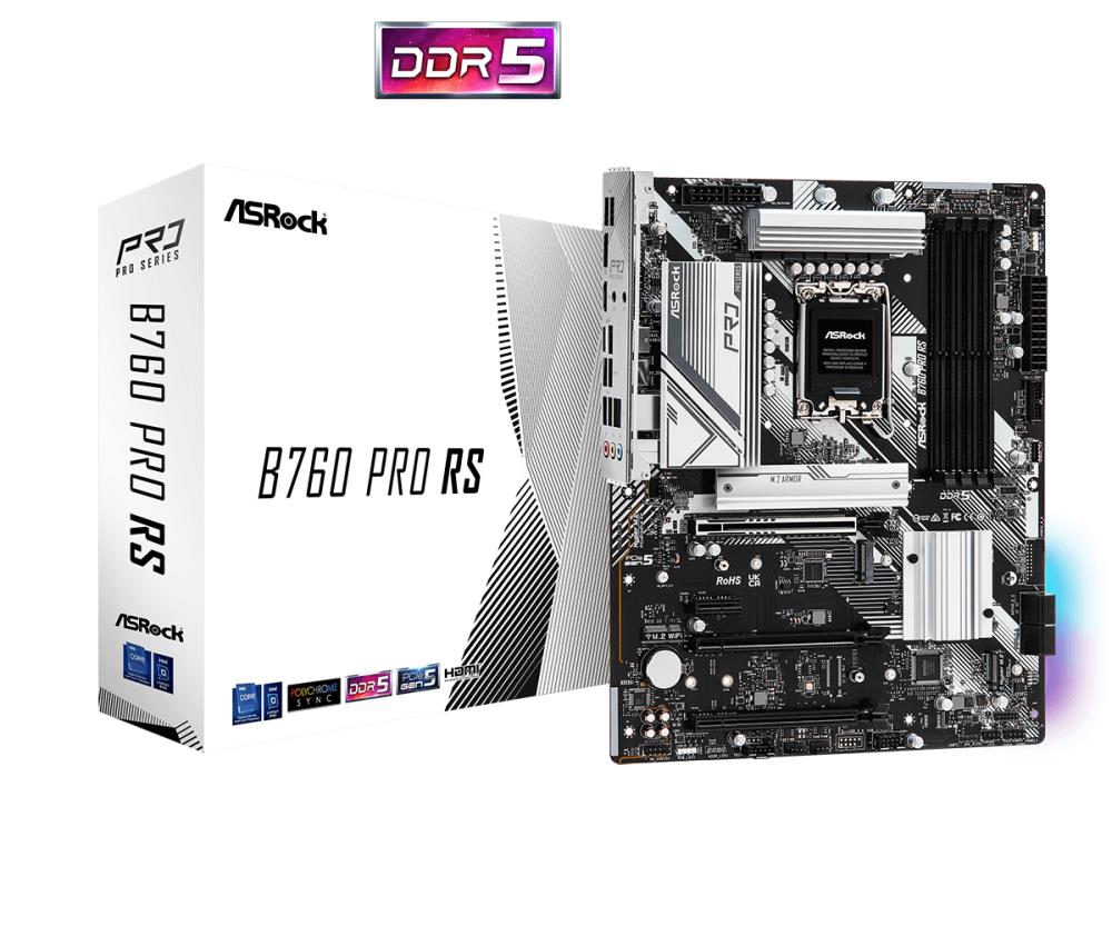 Emaplaat|ASROCK|Intel B760 Express|LGA1700|ATX|Memory DDR5|Memory slots&...