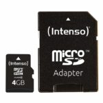 MÄLUKAART SDHC 4GB C10/W/ADAPTER 3413450 INTENSO