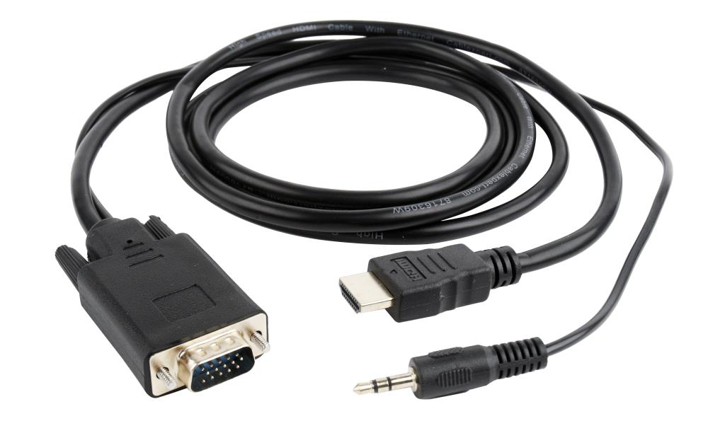 KAABEL HDMI-VGA +3.5MM/3M A-HDMI-VGA-03-10 GEMBIRD