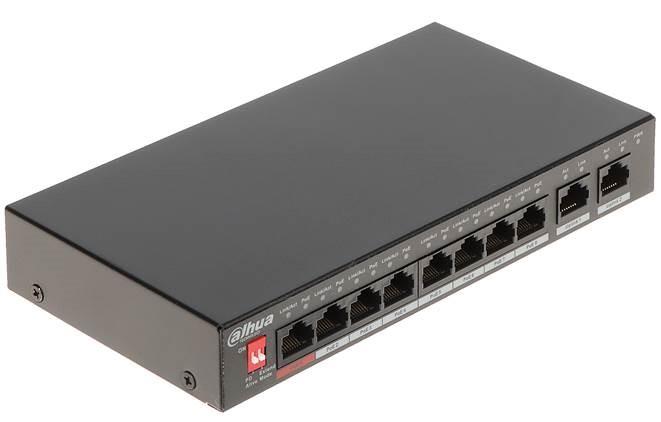 Switch|DAHUA|PFS3010-8ET-96-V2|Desktop/pedestal|PoE ports 8|96 Watts|DH-...