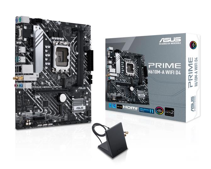 Emaplaat|ASUS|Intel H610|LGA1700|Micro-ATX|Memory DDR4|Memory slots 2|1&...