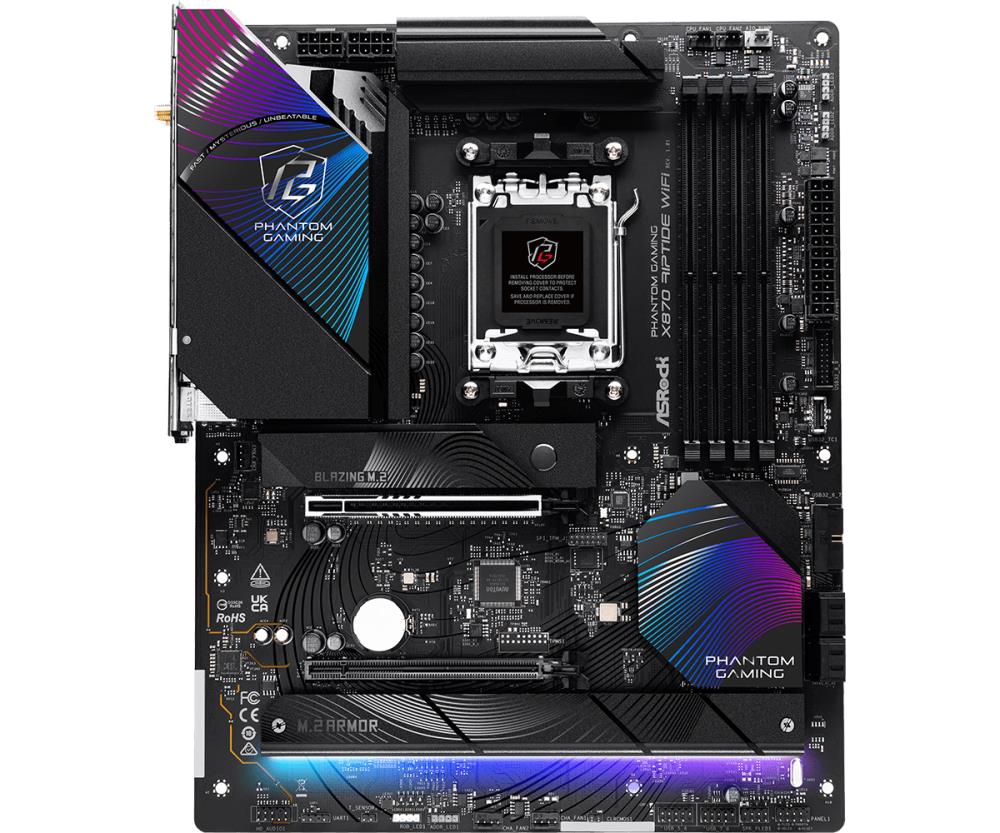 Emaplaat|ASROCK|AMD X870|SAM5|ATX|Memory DDR5|Memory slots 4|1xPCI-Expr&...