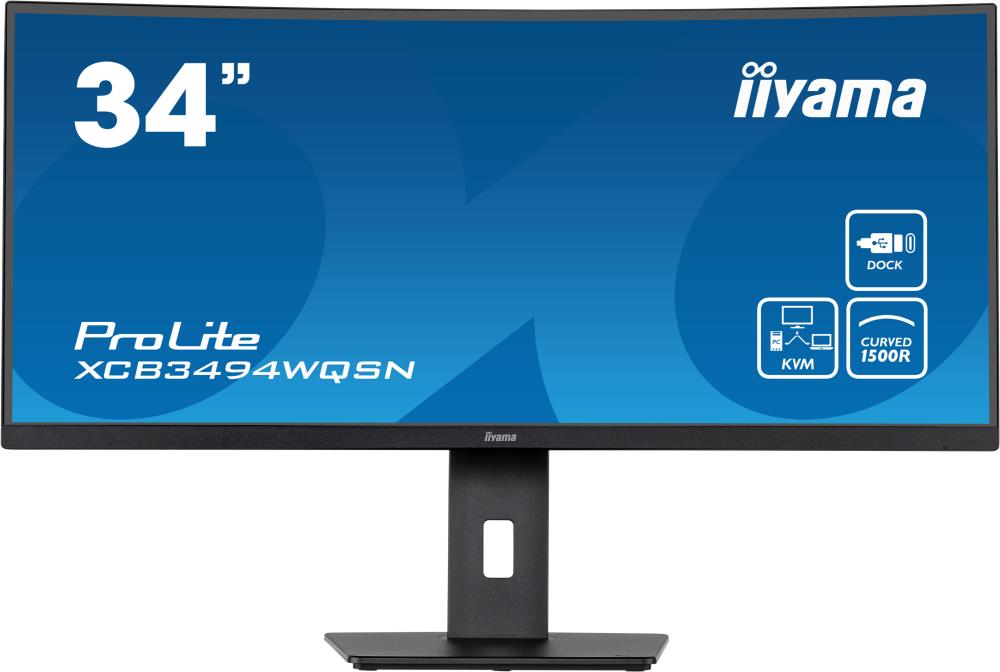 LCD Monitor|IIYAMA|XCB3494WQSN-B5|34″|Curved/21 : 9|Panel VA|3440&...